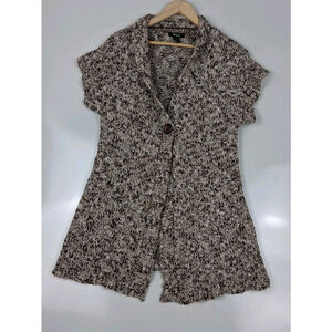 Women Xl Cardigan Sweater Cozy Cottagecore Earthy Rustic Retro Warm Chunky Knit